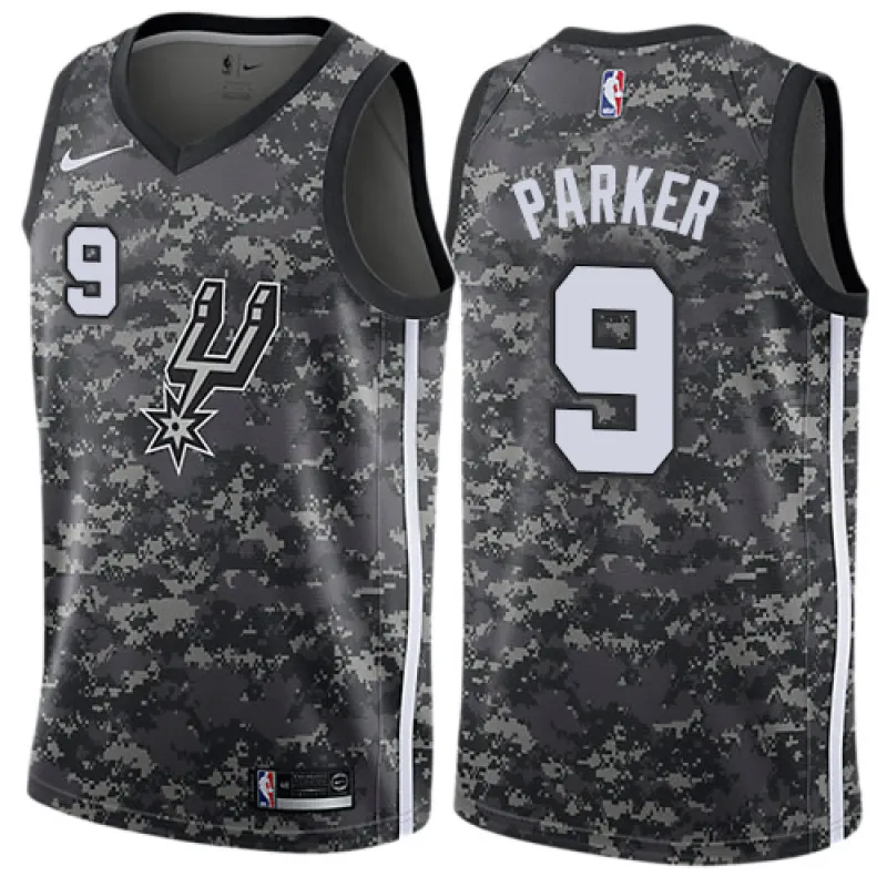 Tony Parker. San Antonio Spurs. City-Edition. Grau