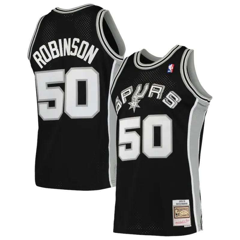 David Robinson San Antonio Spurs 1991/92 Noir