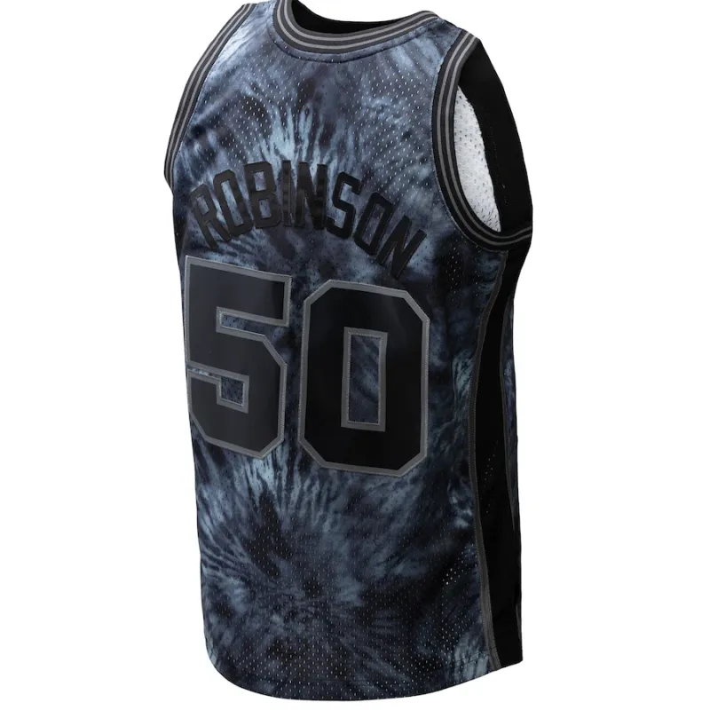David Robinson, San Antonio Spurs, 1998/99 Tie-Dye Jersey, Black