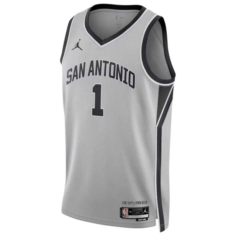 San Antonio Spurs Victor Wembanyama Swingman Jersey - Statement Edition - Gray