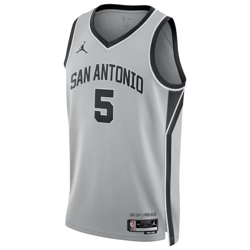 Maglia Swingman degli San Antonio Spurs Stephen Castle - Edizione Statement - Grigia