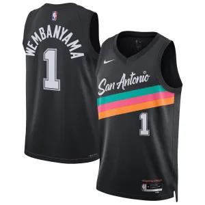 SAS Wembanyama 2025/26 City Edition Jersey Black