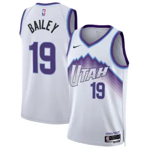 Maglia Swingman degli Utah Jazz Ace Bailey - Edizione Association - Bianca