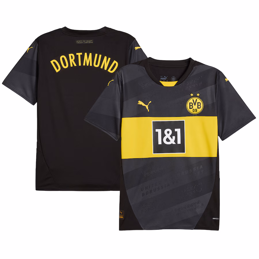 Borussia Dortmund 2024/25 Auswärtstrickot, schwarz