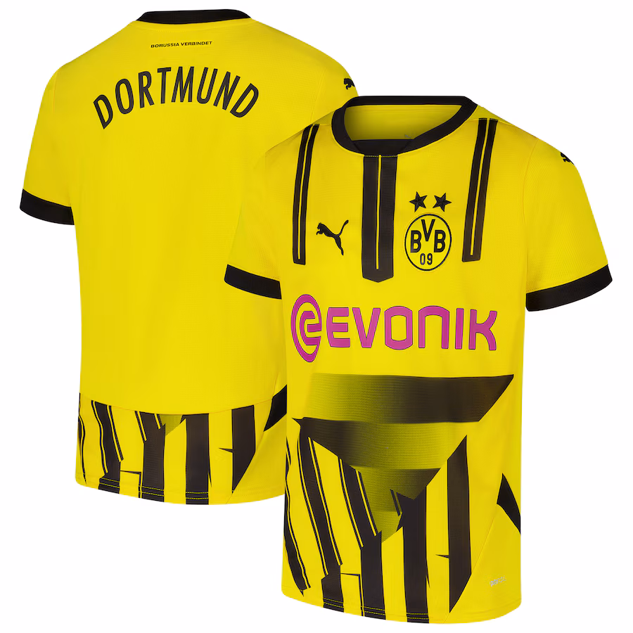 Maillot de coupe 2024/25 pour les jeunes de Borussia Dortmund, jaune