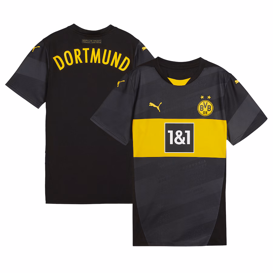 Borussia Dortmund camiseta de fuera 2024/25 para mujeres, negra