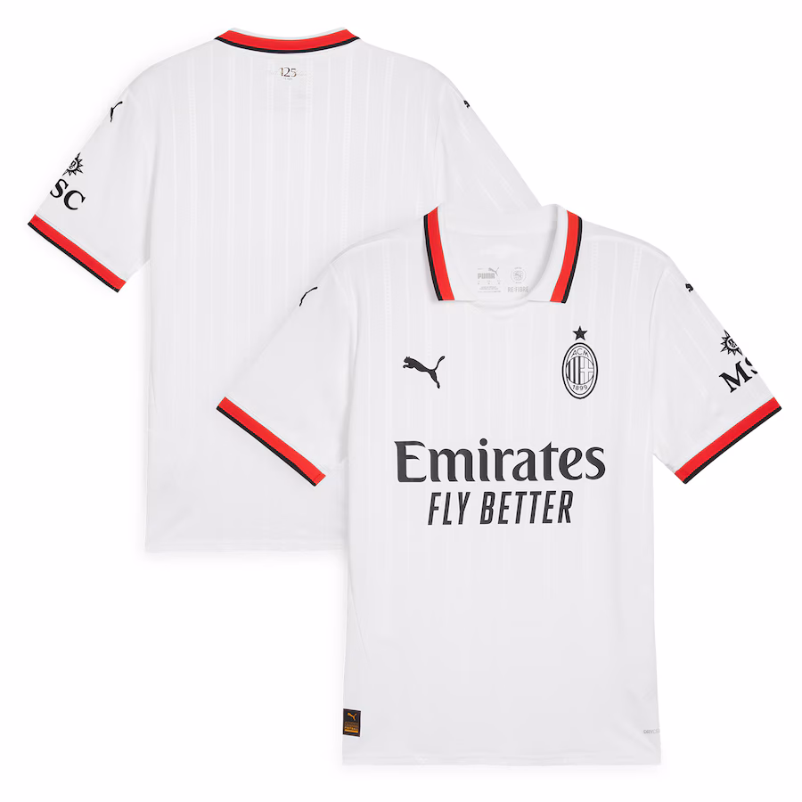Camiseta de fuera 2024/25 del AC Milan-Blanca
