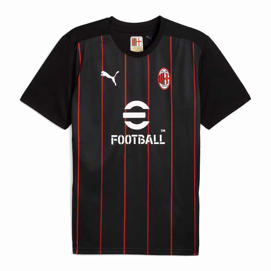 Camiseta de entrenamiento previo al partido 2024/25 negra del AC Milan
