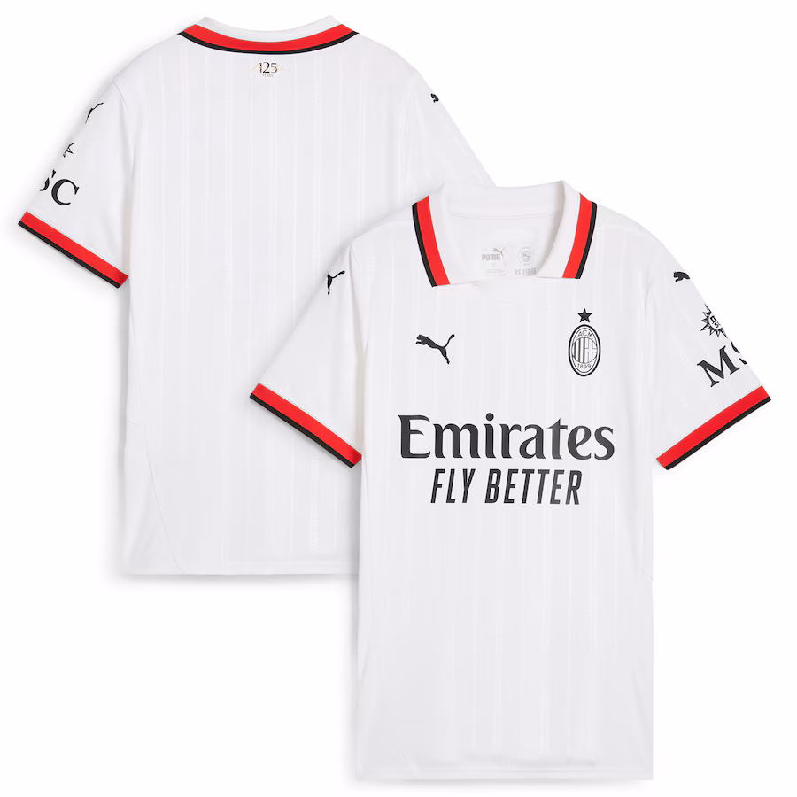 Maillot d'extérieur 2024/25 des femmes du AC Milan - Blanc