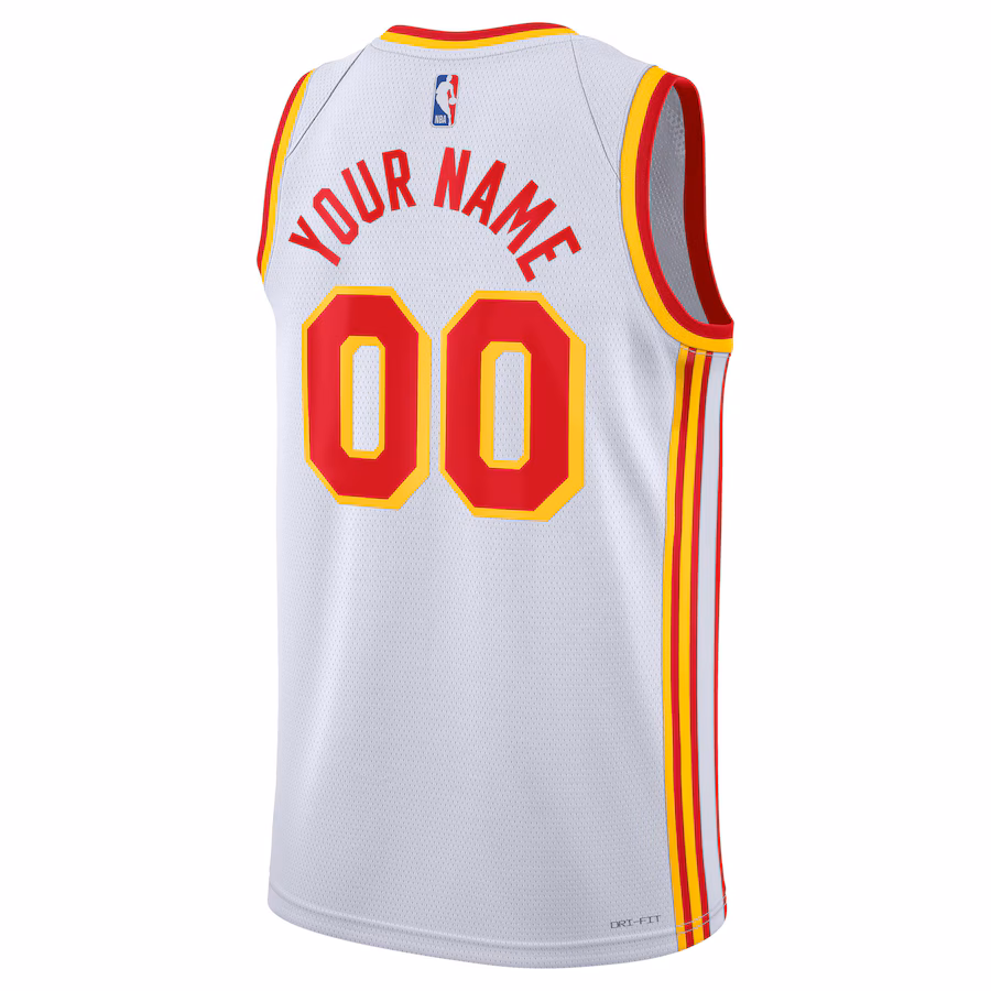 Atlanta Hawks Unisex Swingman Custom Jersey - Association Edition - White