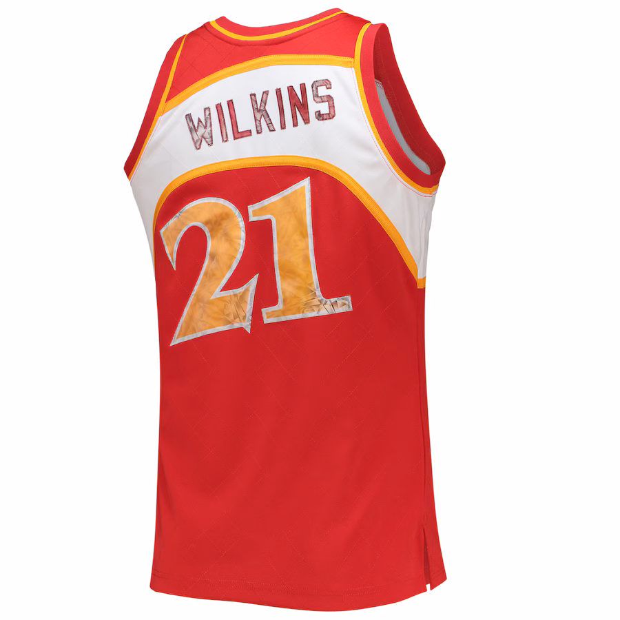 Maillot Mitchell & Ness Dominique Wilkins Atlanta Hawks 75e Anniversaire