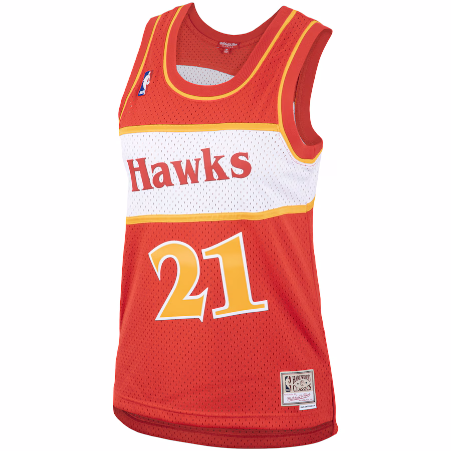 Camiseta Dominique Wilkins Atlanta Hawks Mitchell & Ness HWC Mujer