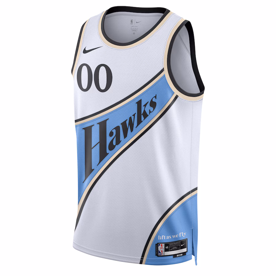 Atlanta Hawks Unisex 2024/25 Custom Swingman Jersey - City Edition - White