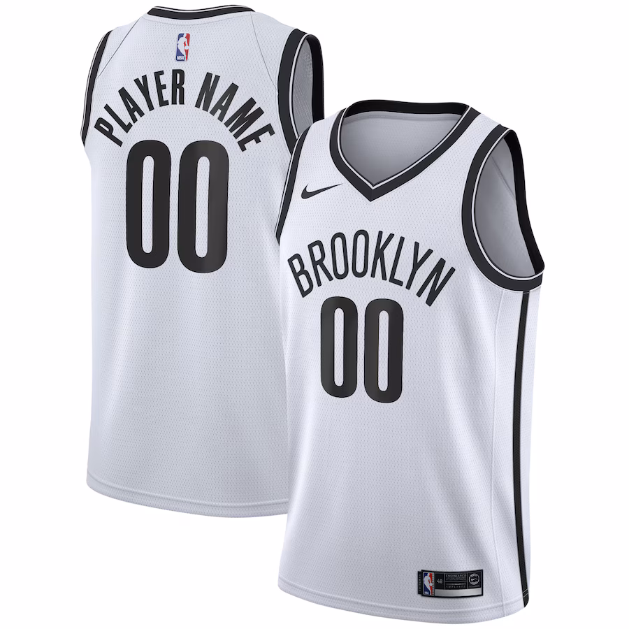 Brooklyn Nets, Camiseta Swingman personalizada de la temporada 2020/21 - Edición de la Asociación - Blanco