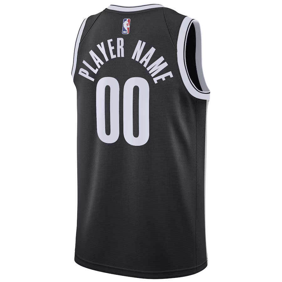Brooklyn Nets, 2020/21 Swingman Custom Jersey - Icon Edition - Black