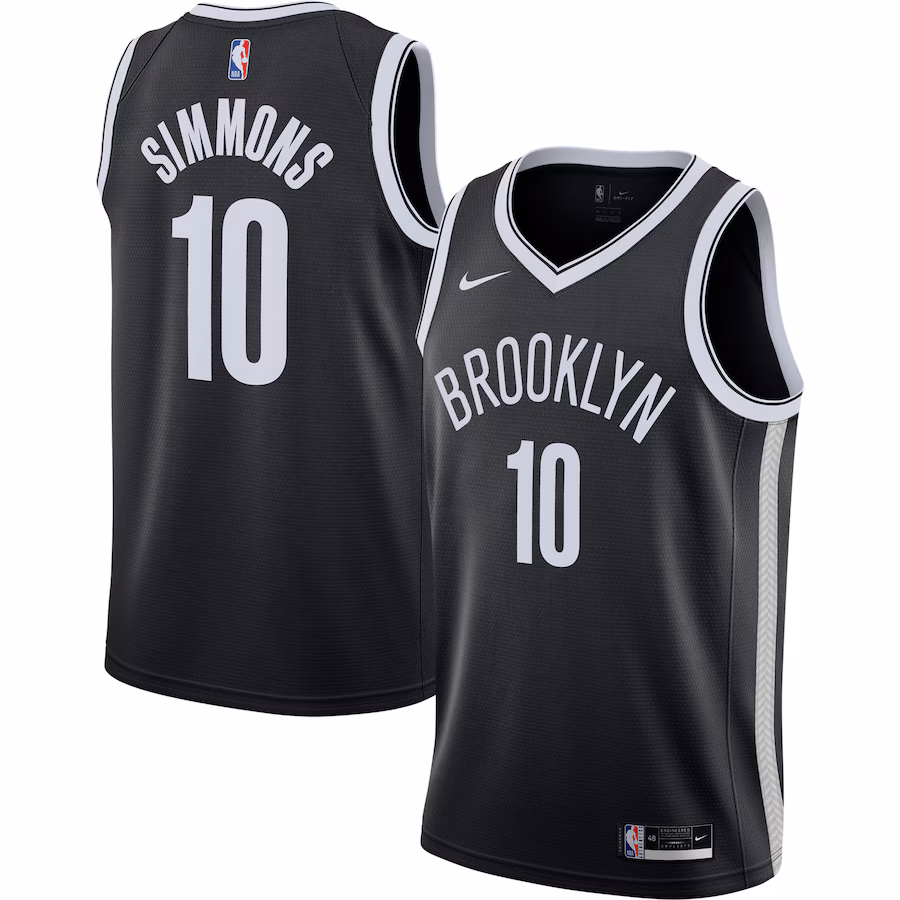 Camiseta Swingman 2021/22 de los Brooklyn Nets de Ben Simmons - Edición Icon - Negro