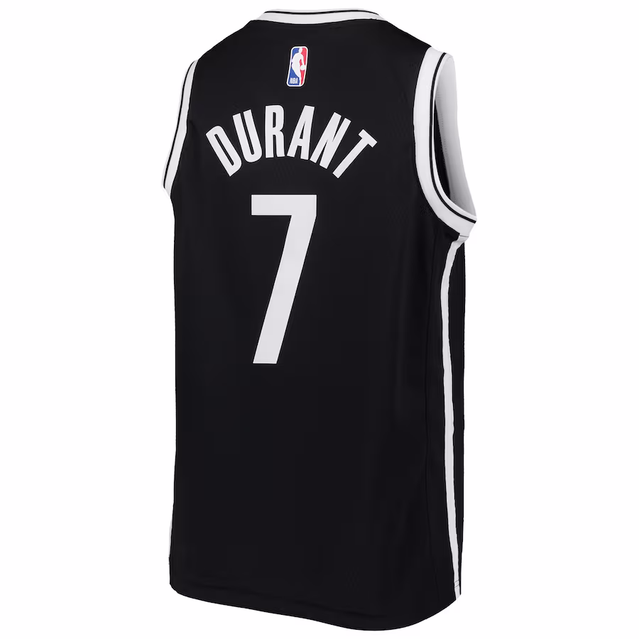 Kevin Durant Brooklyn Nets Youth Swingman Jersey - Icon Edition - Black