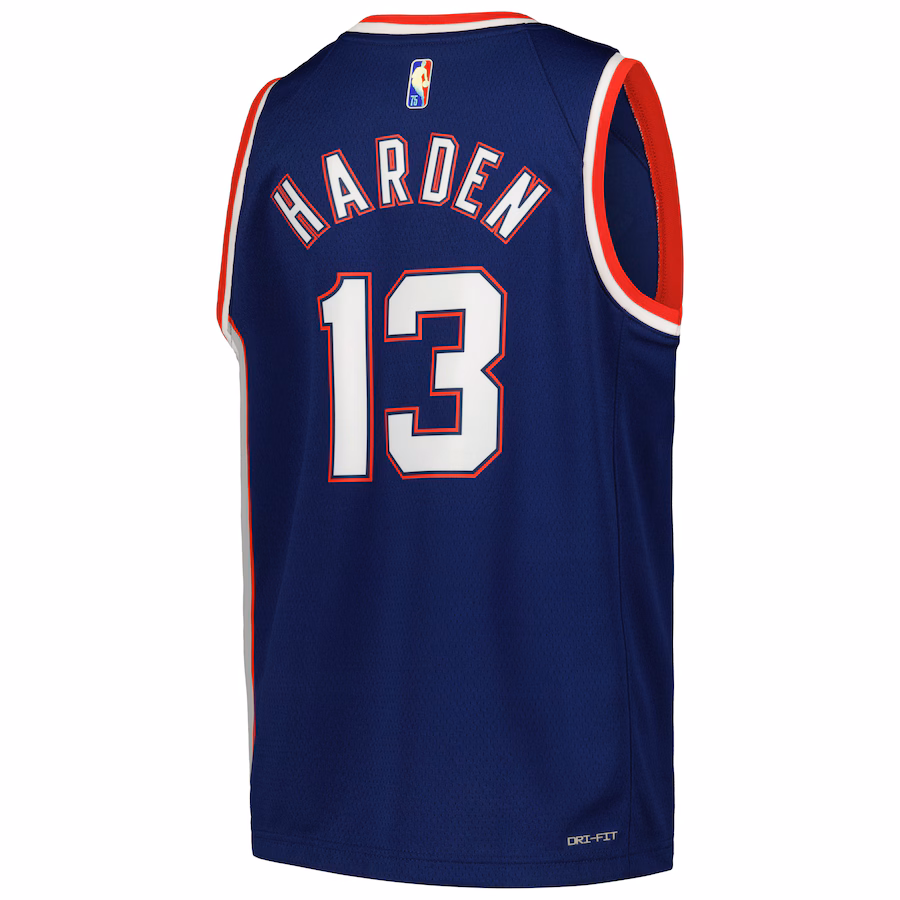 James Harden Brooklyn Nets Youth Swingman Jersey - City Edition - Navy Blue