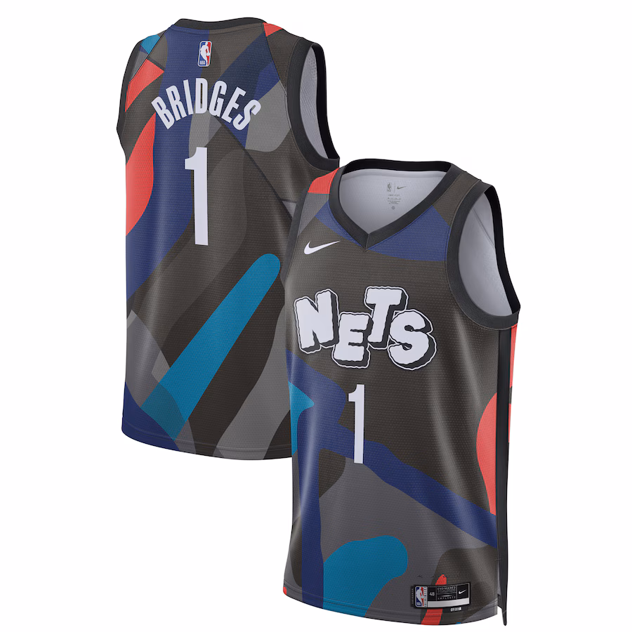 Camiseta Mikal Bridges Brooklyn Nets unisex 2023/24 City Edition