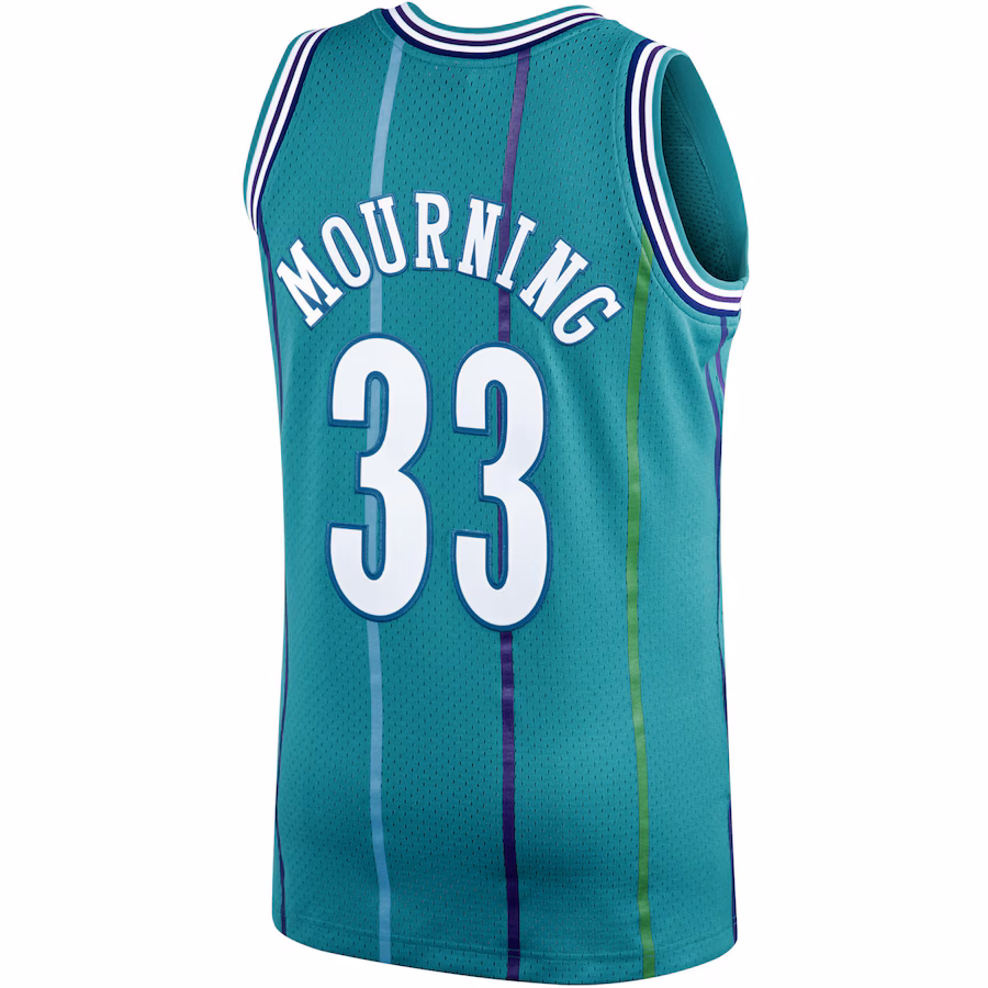 Maillot Alonzo Mourning Charlotte Hornets 1992/93 Mitchell & Ness Hardwood Classics