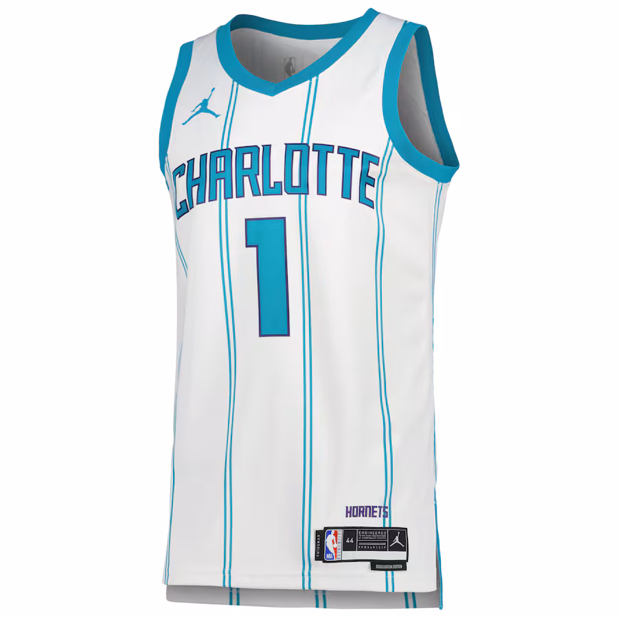 LaMelo Ball Charlotte Hornets Jordan Brand Association Edition Swingman Jersey (Unisex)