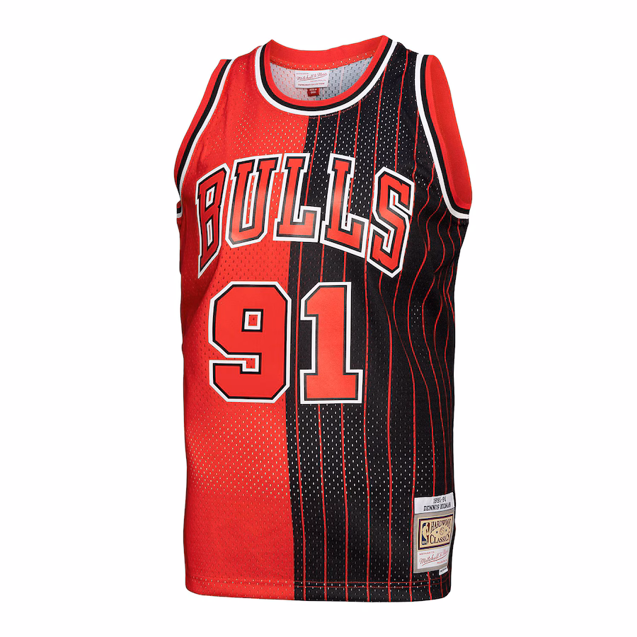 Dennis Rodman Chicago Bulls 1995/96 Split Swingman Jersey