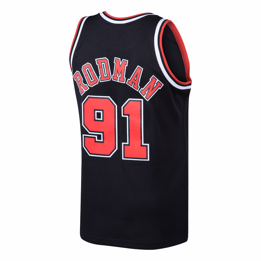 Dennis Rodman Chicago Bulls Mitchell & Ness 1997/98 Classic Edition Swingman Jersey - Black