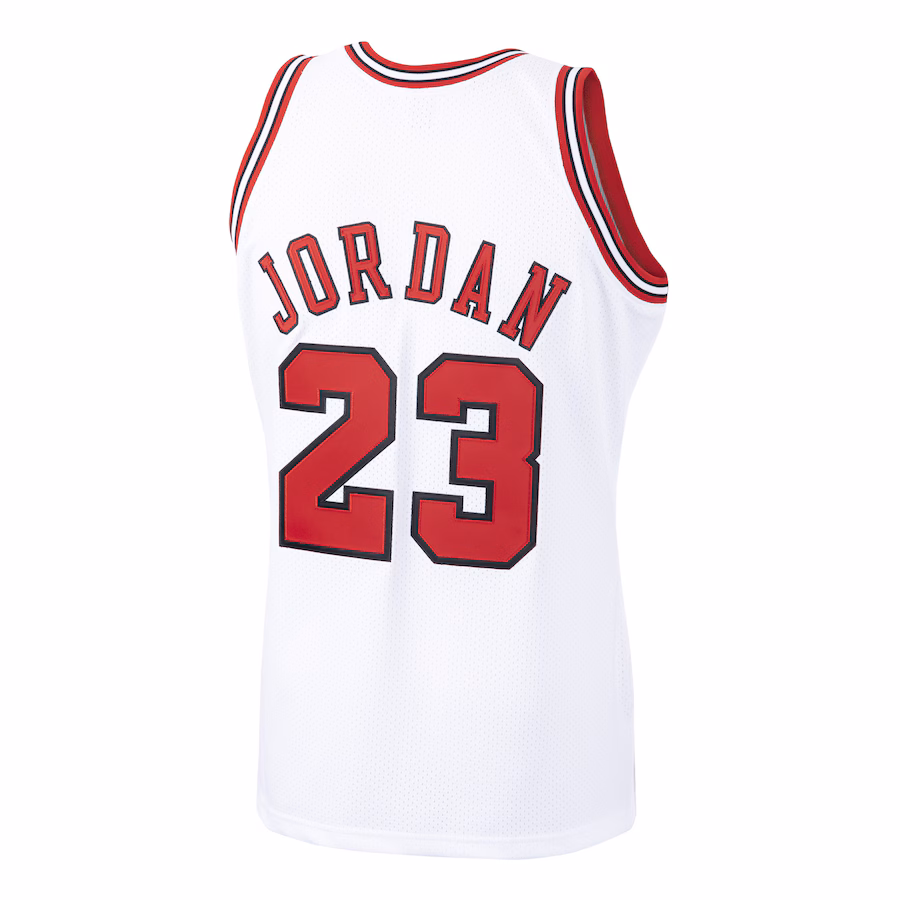 Michael Jordan Camiseta de los Hardwood Classics 1997/98 de los Chicago Bulls Mitchell & Ness - Blanco
