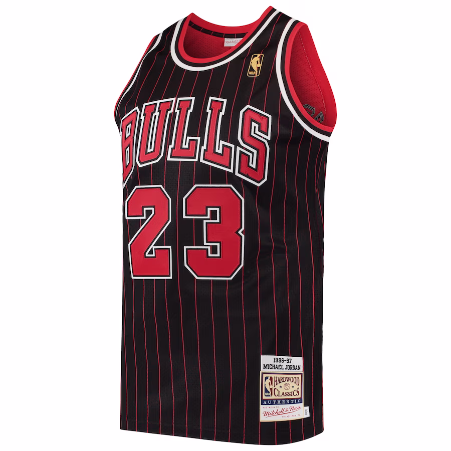 Michael Jordan Maillot des Hardwood Classics 1996/97 des Chicago Bulls Mitchell & Ness - Noir
