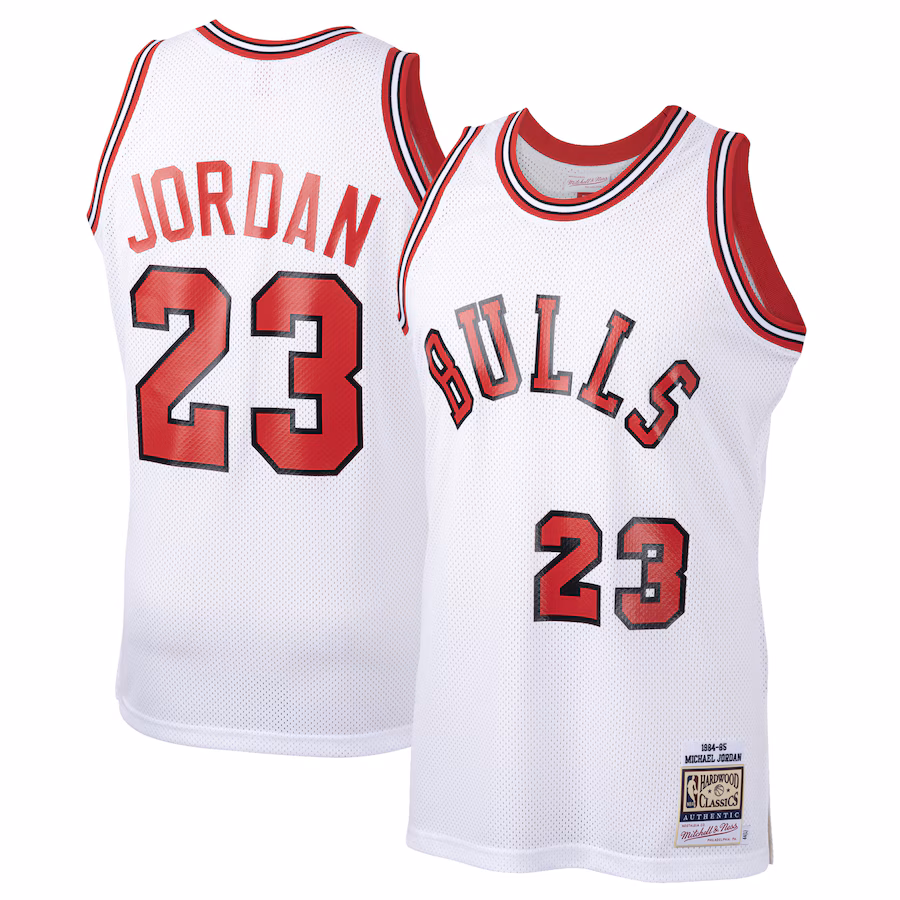 Michael Jordan Camiseta de rookie clásica 1984/85 de los Chicago Bulls Mitchell & Ness - Blanco