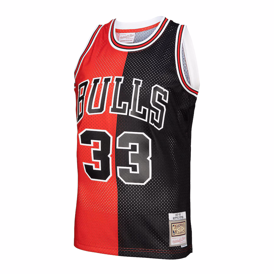 Scottie Pippen Chicago Bulls Mitchell & Ness Big & Tall Hardwood Classics 1997/98 Split Swingman Jersey