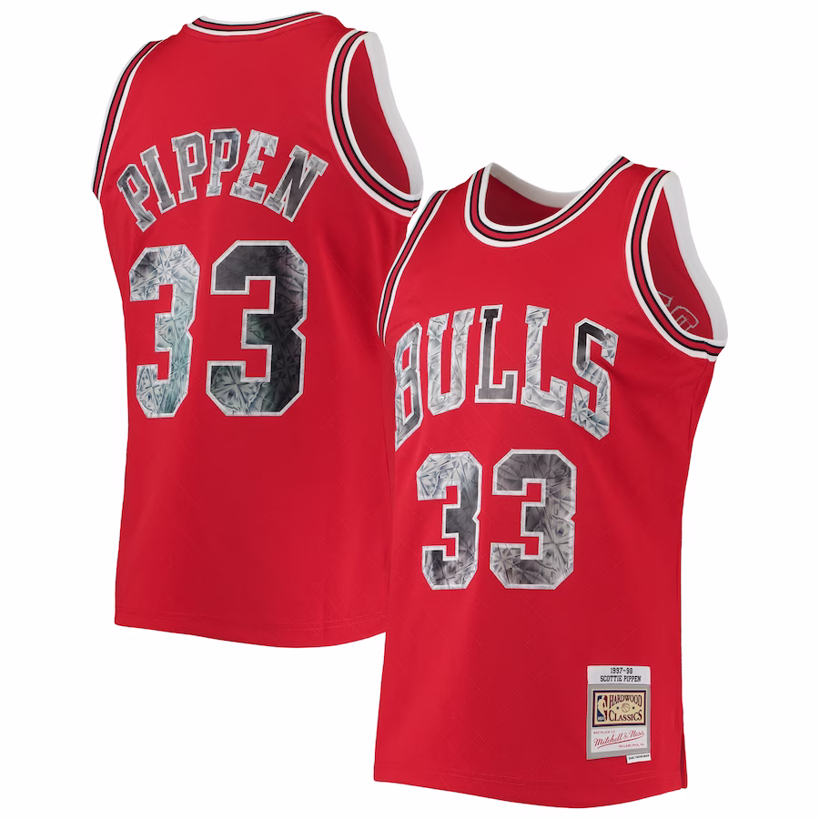 Camiseta Scottie Pippen Chicago Bulls Mitchell & Ness 1997/98 Hardwood Classics NBA 75º Aniversario Diamond Edition