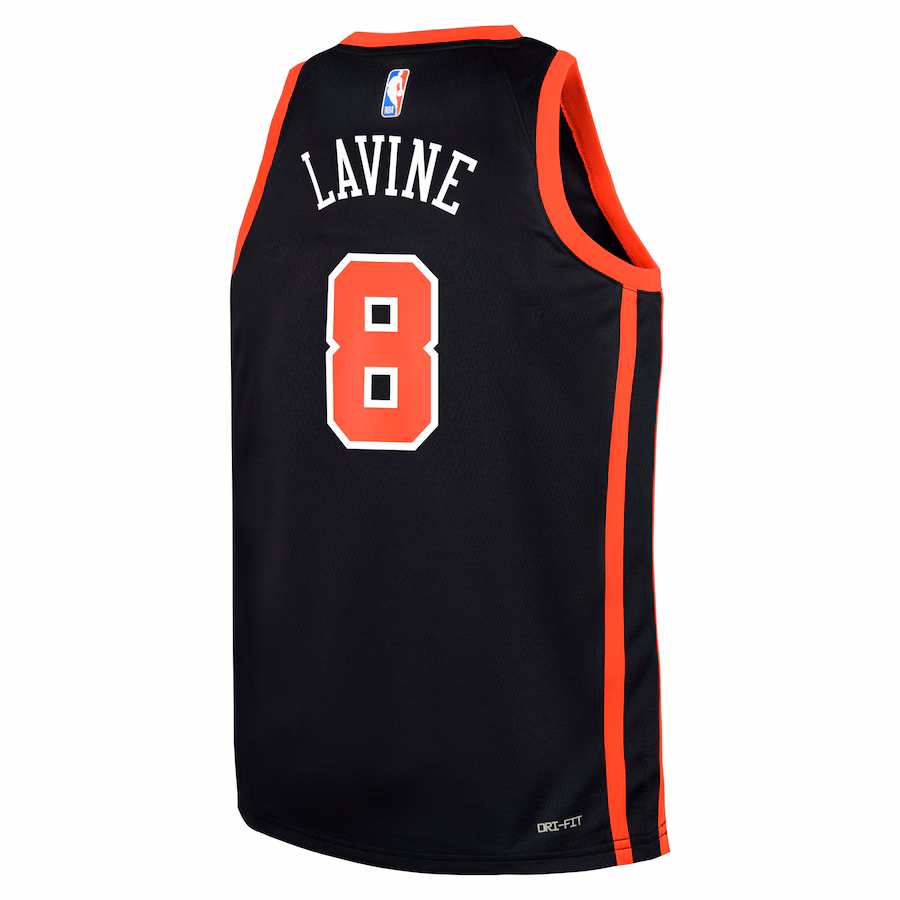 Zach LaVine Maillot de Replica Swingman pour la jeunesse des Chicago Bulls - Édition Ville - Noir