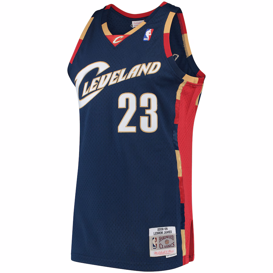 LeBron James Cleveland Cavaliers Mitchell & Ness Hardwood Classics Swingman-Jersey - Marineblau