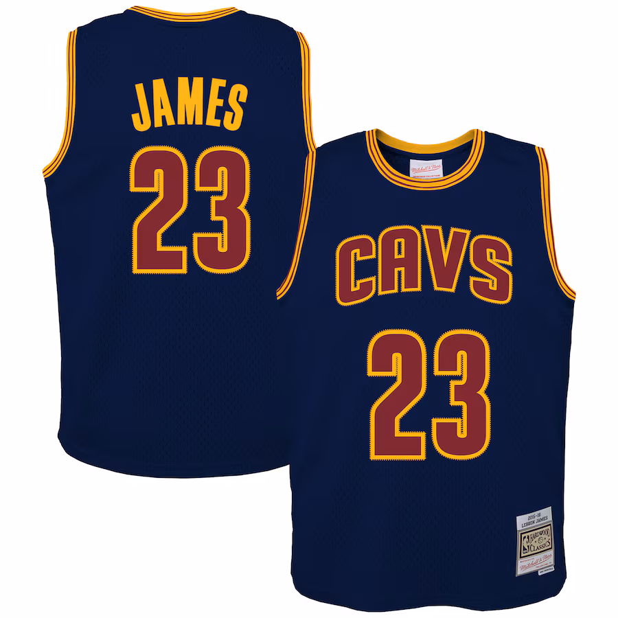 LeBron James Cleveland Cavaliers Mitchell & Ness Jugend 2015/16 Hardwood Classics Swingman-Jersey - Marineblau