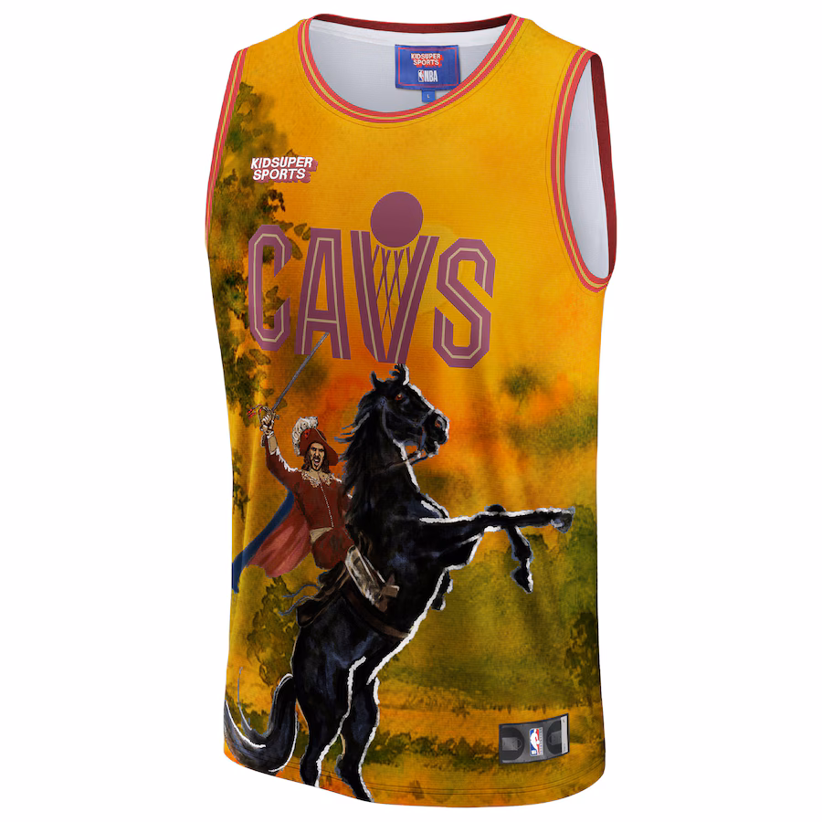 Camiseta local unisex KidSuper Studios de los Cleveland Cavaliers - Oro