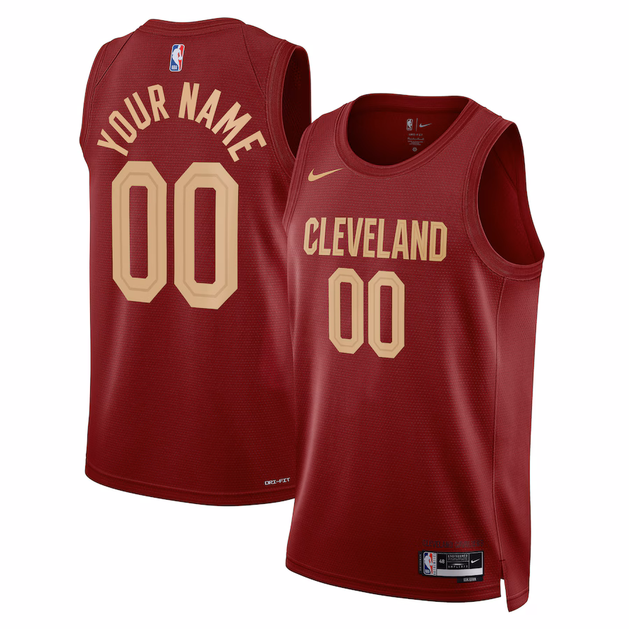 Cleveland Cavaliers Unisex Swingman-personalisiertes Jersey - Icon Edition - Burgundrot