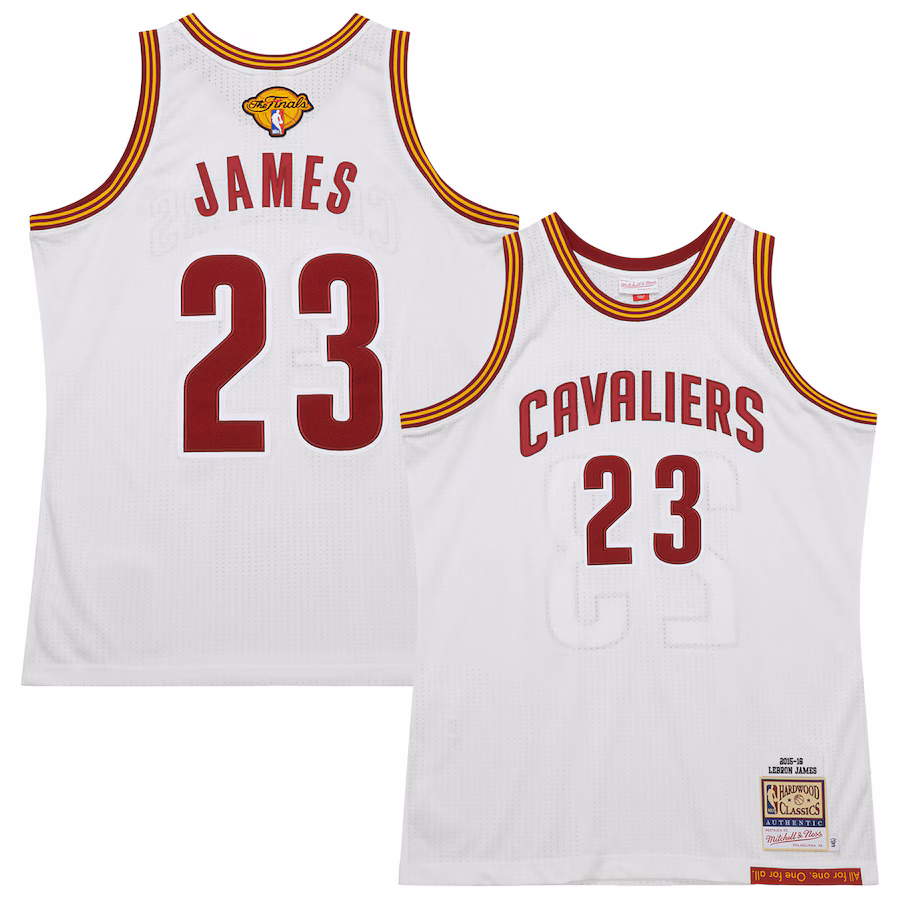LeBron James Cleveland Cavaliers Mitchell & Ness 2015/16 Hardwood Classics Echtes Jersey - Weiß