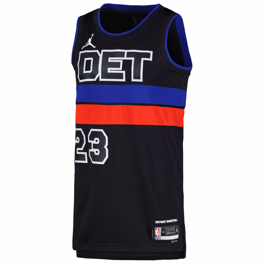 Camiseta Jaden Ivey Detroit Pistons Jordan Brand unisex Swingman