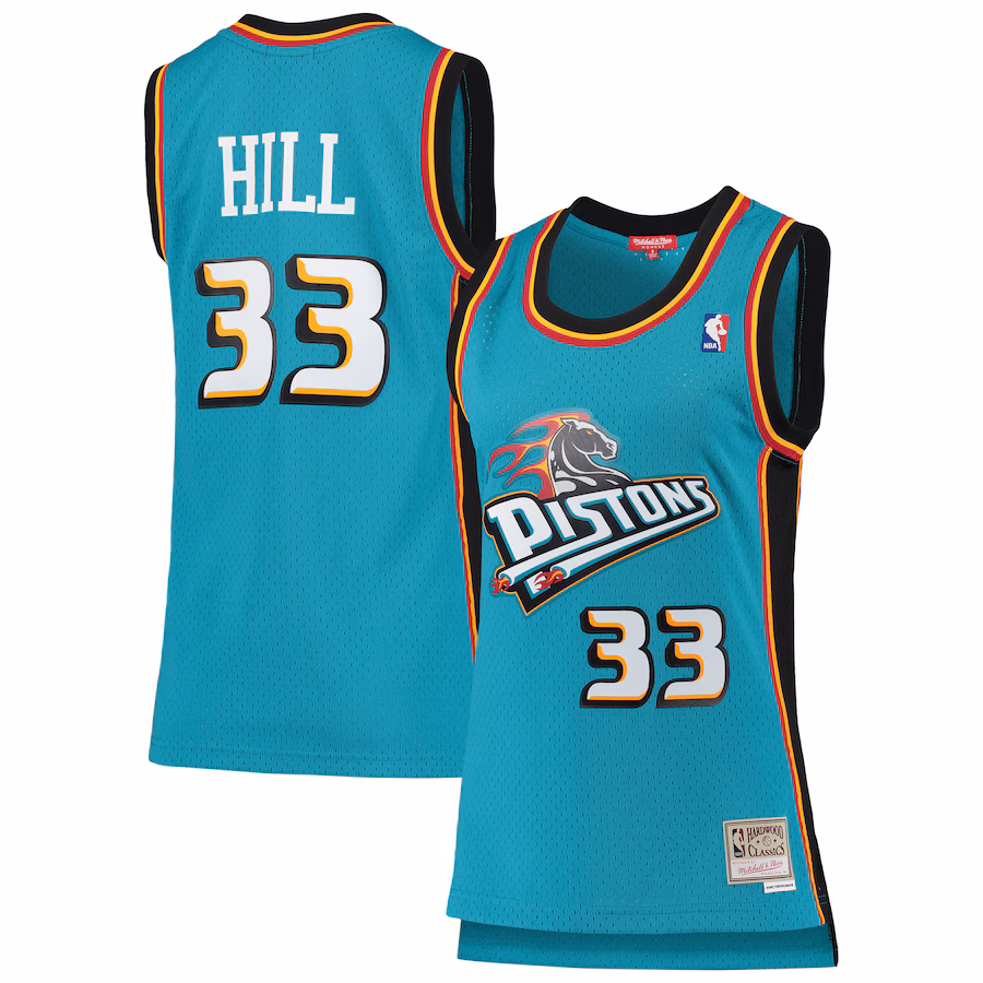 Camiseta Grant Hill Detroit Pistons Mitchell & Ness mujer 1998/99 Classic Edition