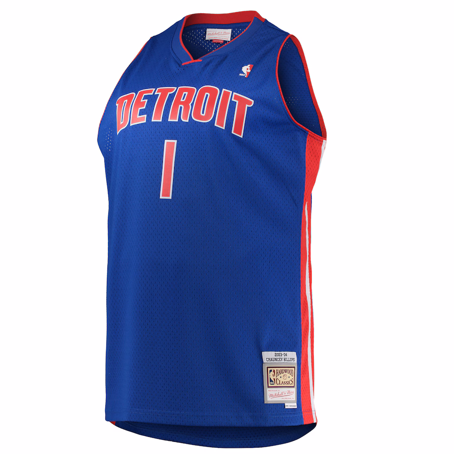 Chauncey Billups Detroit Pistons Mitchell & Ness 2003/04 Big & Tall Hardwood Classics Swingman Jersey