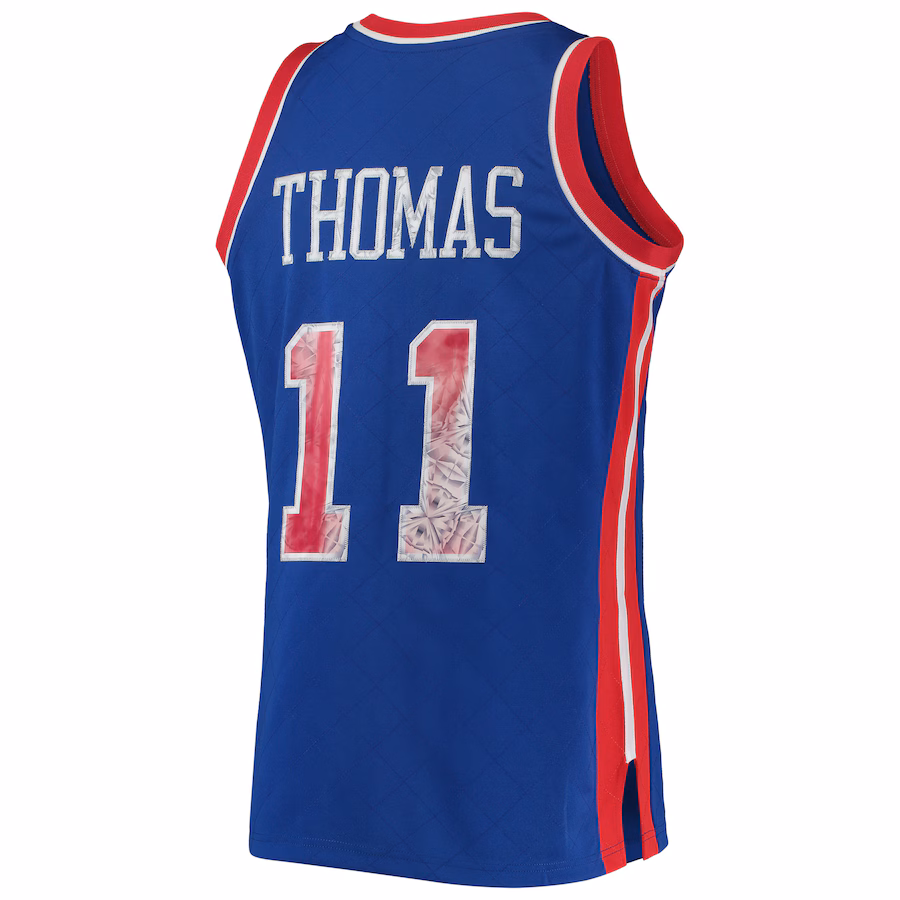 Isiah Thomas Detroit Pistons Mitchell & Ness 1988/89 Classic NBA 75th Anniversary Diamond Edition Jersey