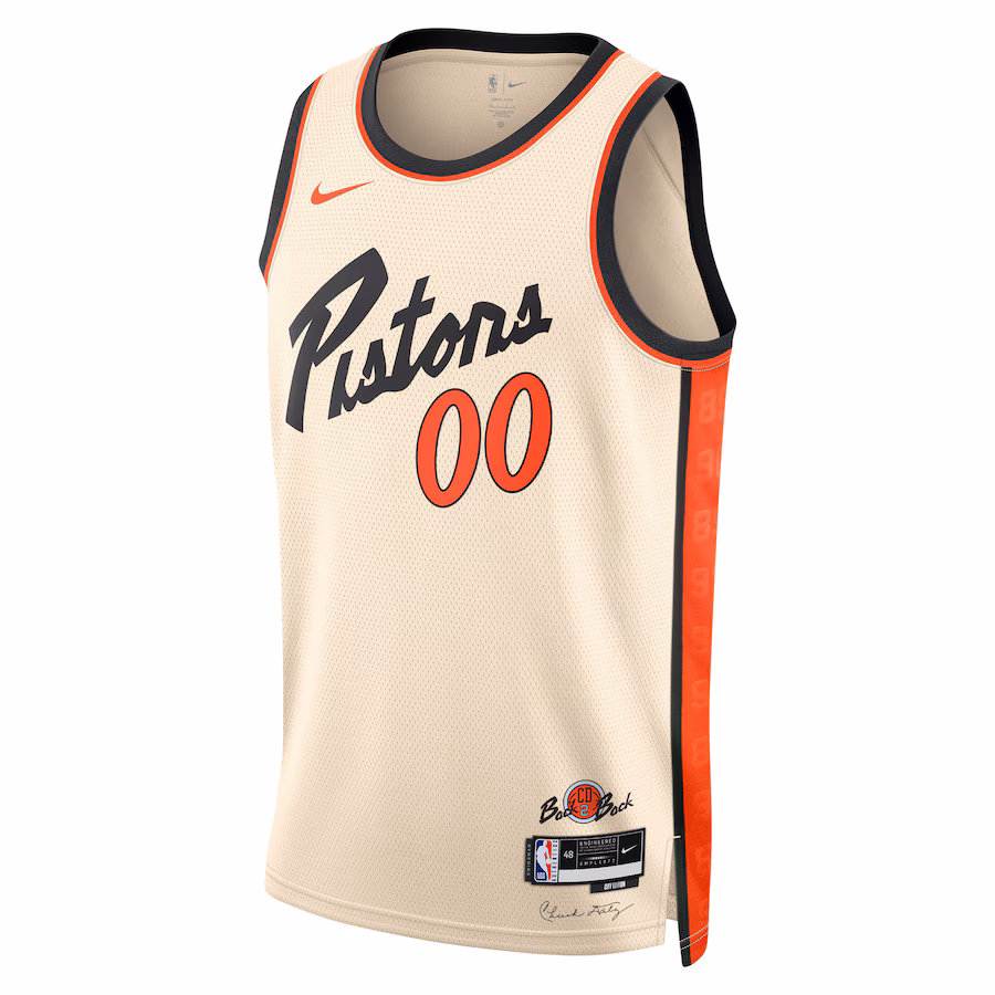 Detroit Pistons 2024/25 City Edition White Swingman Jersey