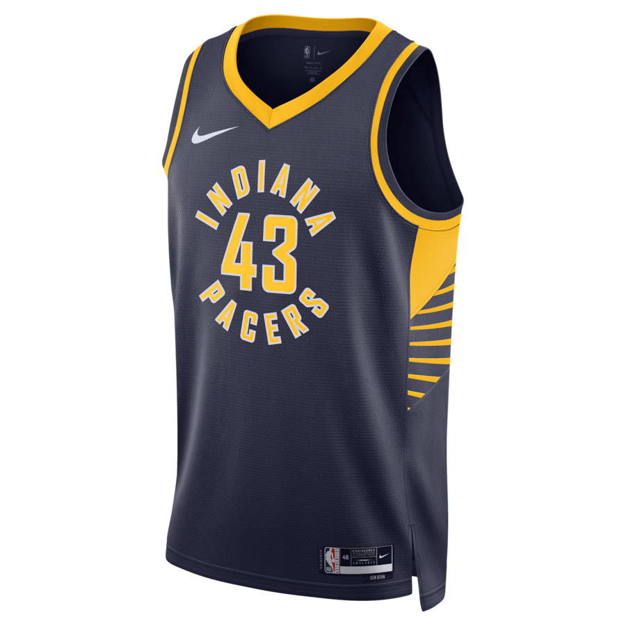 Pascal Siakam, Indiana Pacers Unisex Swingman Jersey - Icon Edition - Navy Blue
