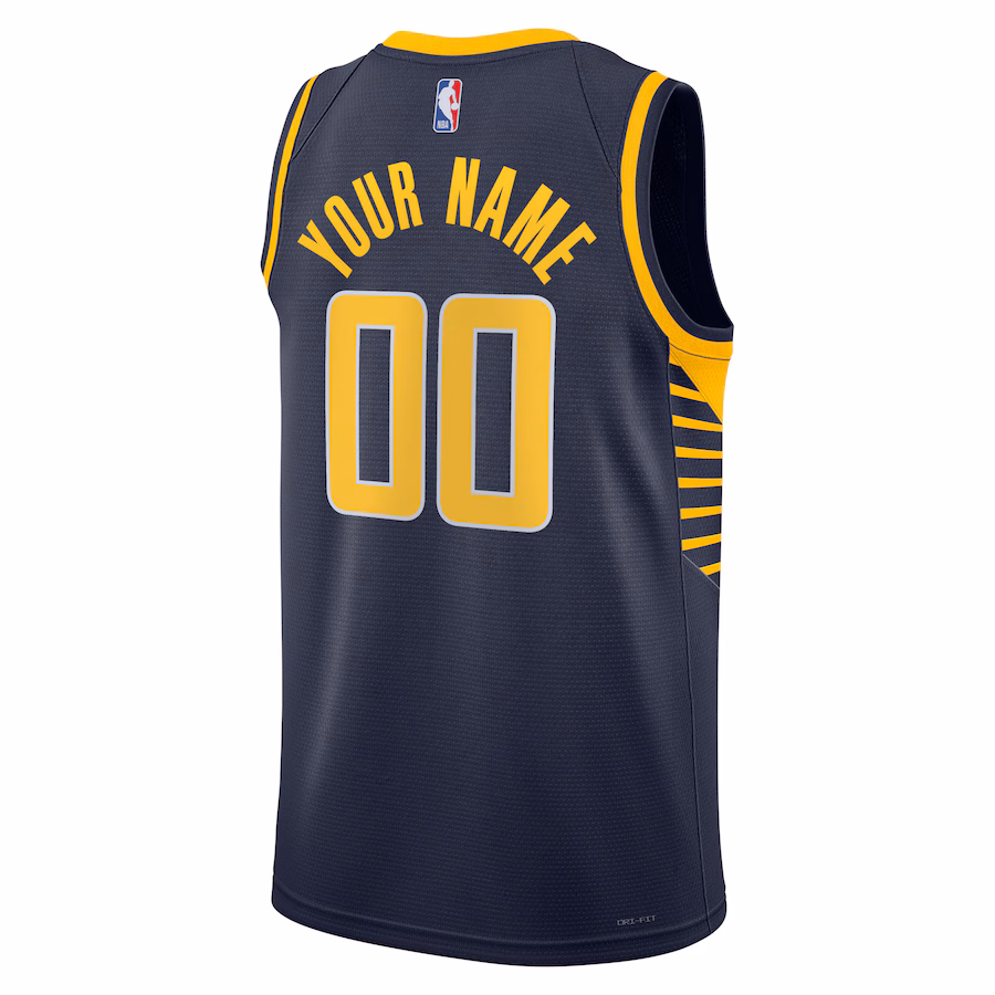 Indiana Pacers Unisex 2022/23 Season Swingman Custom Jersey - Icon Edition - Navy Blue