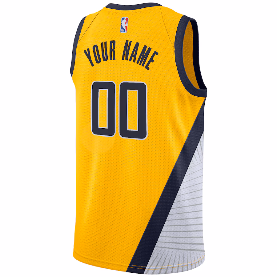Indiana Pacers 2019/20 Custom Swingman Jersey - Statement Edition - Yellow