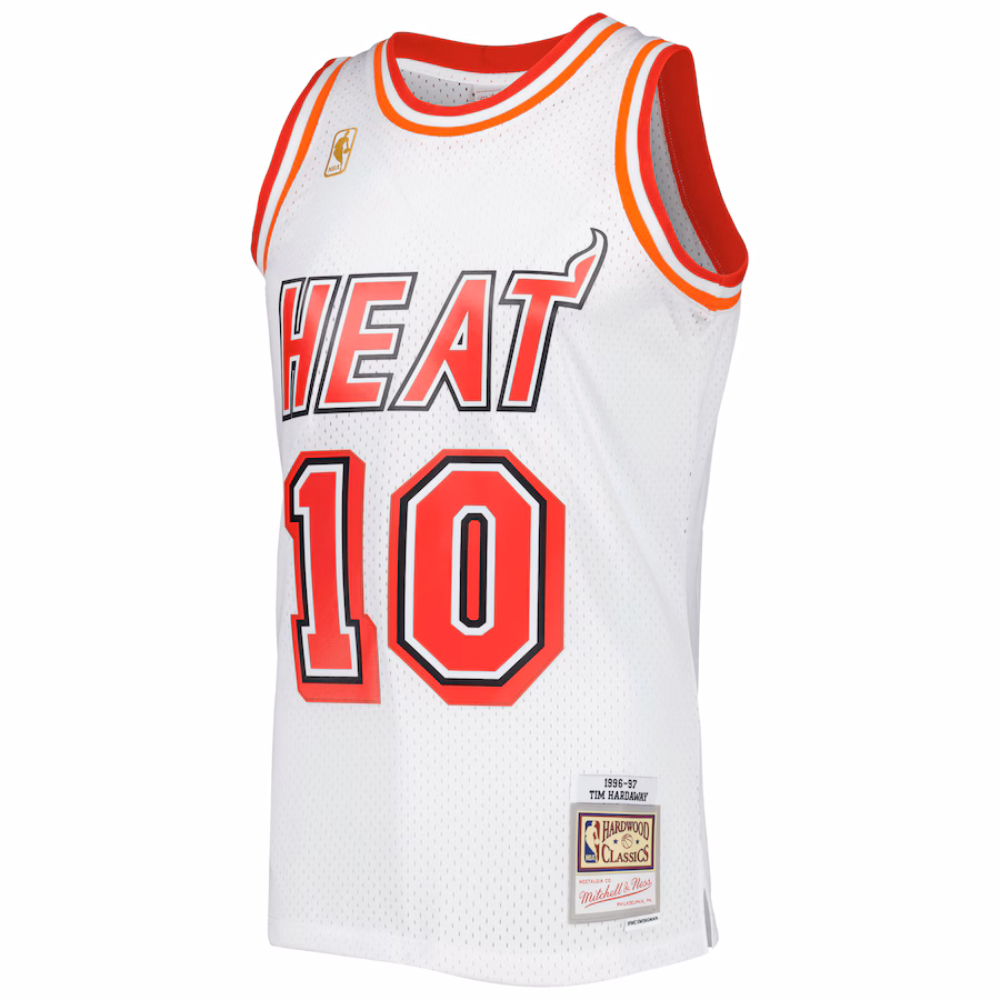 Tim Hardaway, Miami Heat Mitchell & Ness Hardwood Classics Swingman Jersey - White
