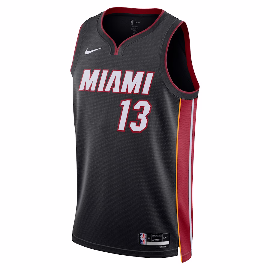 Bam Adebayo, Miami Heat Unisex Swingman Jersey - Icon Edition - Black