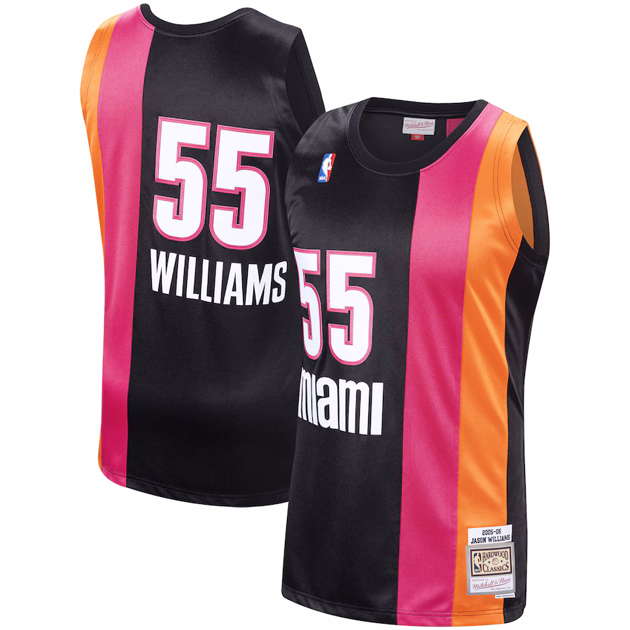 Jason Williams Miami Heat Mitchell & Ness 2005/06 Swingman Hardwood Classics Jersey
