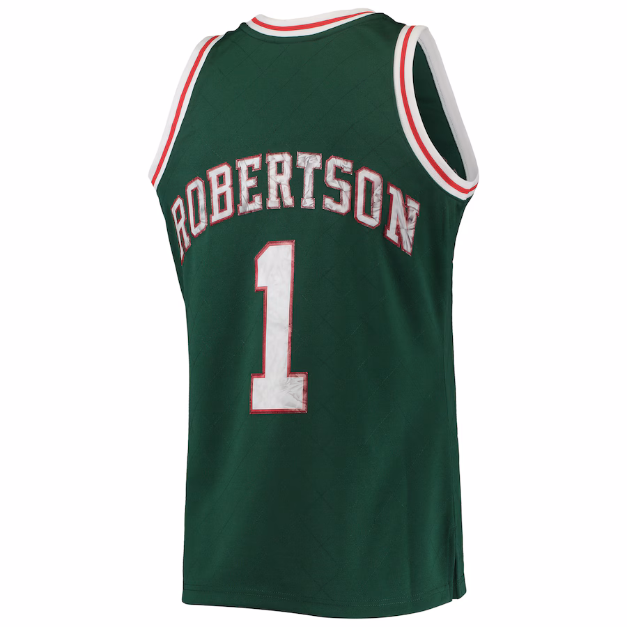 Camiseta Diamond 75º aniversario NBA Hardwood Classics Mitchell & Ness Milwaukee Bucks Oscar Robertson 1996/97